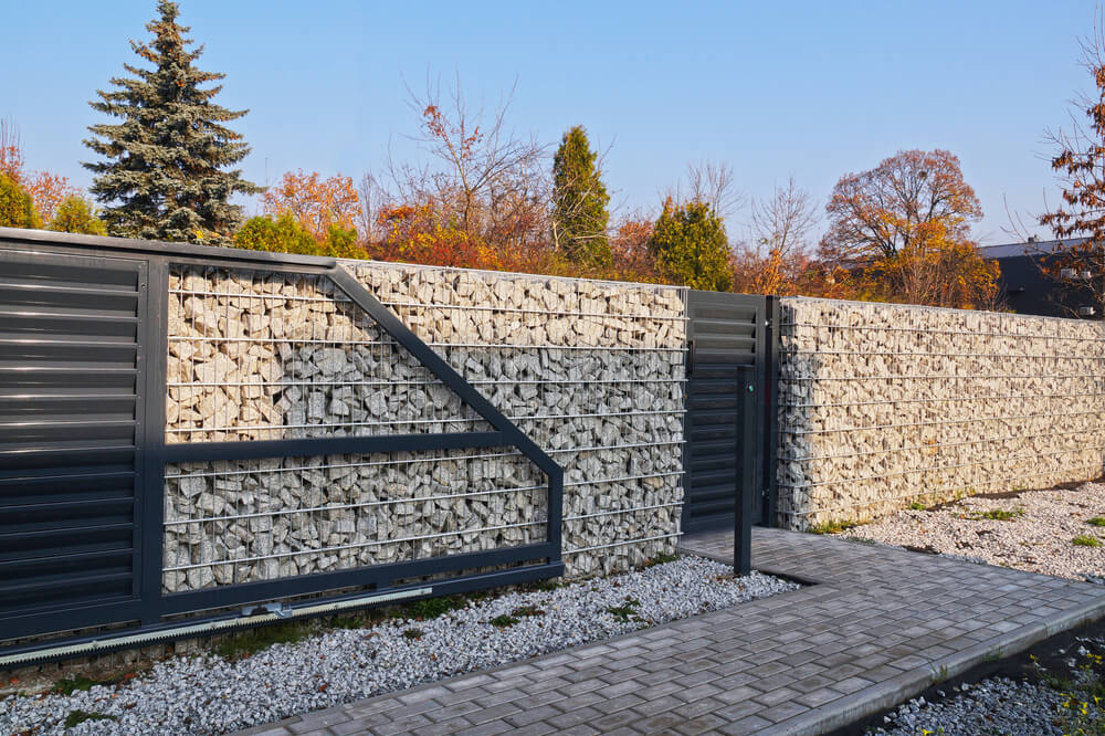Gabionový plot antracit na kľúč Bratislava iPloty
